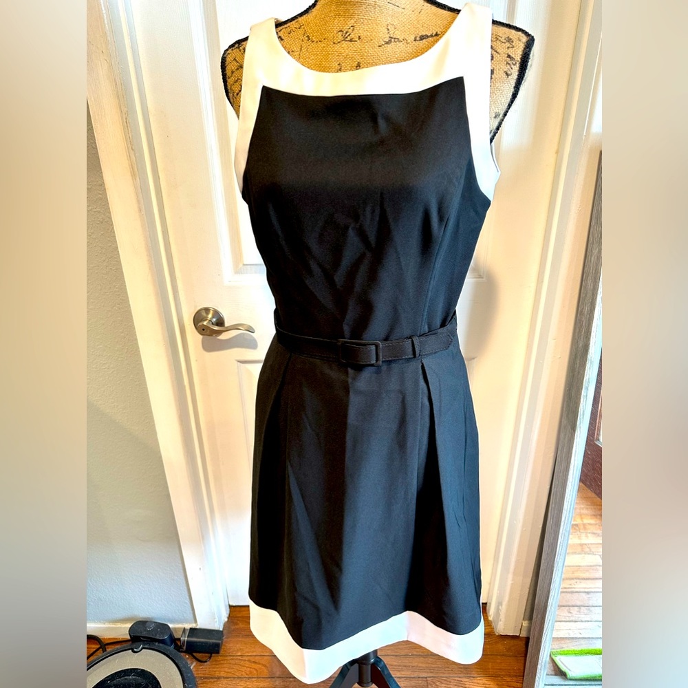 WHBM Classic Dress with slim belt - Size 8